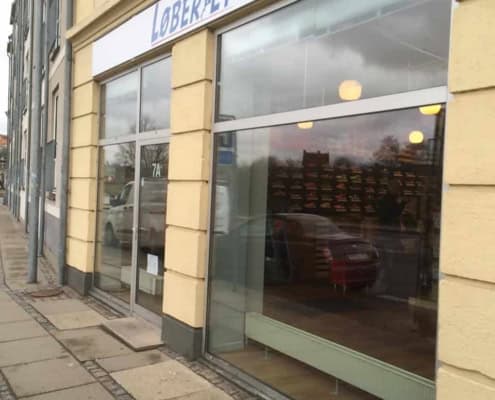Butik efter udskiftning af vinduer